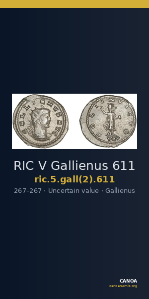 RIC V Gallienus 611 — CANOA