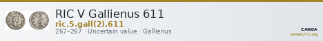 RIC V Gallienus 611 — CANOA