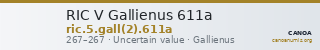 RIC V Gallienus 611a — CANOA