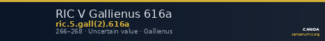 RIC V Gallienus 616a — CANOA