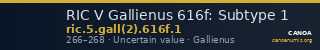 RIC V Gallienus 616f: Subtype 1 — CANOA