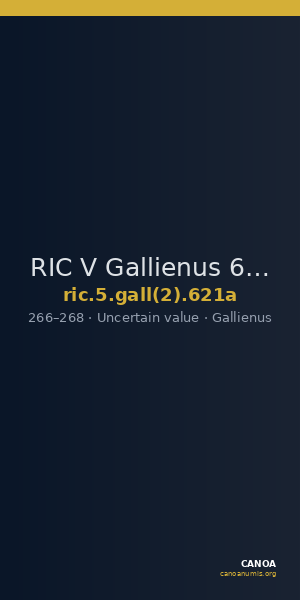 RIC V Gallienus 621a — CANOA