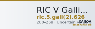 RIC V Gallienus 626 — CANOA