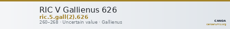 RIC V Gallienus 626 — CANOA