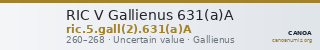 RIC V Gallienus 631(a)A — CANOA