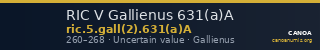 RIC V Gallienus 631(a)A — CANOA