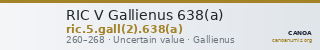 RIC V Gallienus 638(a) — CANOA