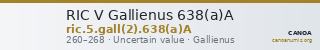 RIC V Gallienus 638(a)A — CANOA