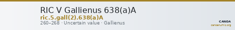 RIC V Gallienus 638(a)A — CANOA