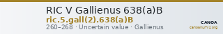 RIC V Gallienus 638(a)B — CANOA