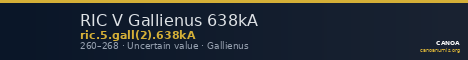 RIC V Gallienus 638kA — CANOA