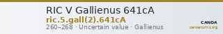 RIC V Gallienus 641cA — CANOA