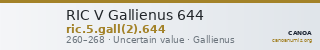 RIC V Gallienus 644 — CANOA