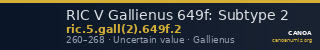 RIC V Gallienus 649f: Subtype 2 — CANOA