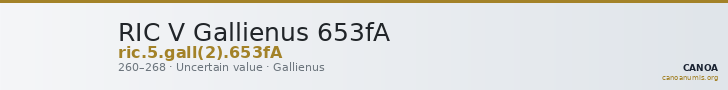 RIC V Gallienus 653fA — CANOA