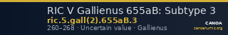 RIC V Gallienus 655aB: Subtype 3 — CANOA