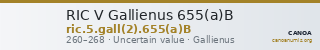 RIC V Gallienus 655(a)B — CANOA