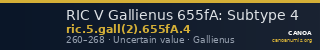 RIC V Gallienus 655fA: Subtype 4 — CANOA