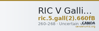 RIC V Gallienus 660fB — CANOA