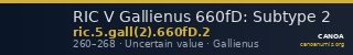 RIC V Gallienus 660fD: Subtype 2 — CANOA