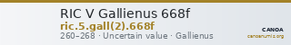 RIC V Gallienus 668f — CANOA