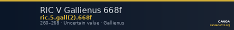 RIC V Gallienus 668f — CANOA