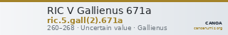 RIC V Gallienus 671a — CANOA