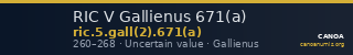 RIC V Gallienus 671(a) — CANOA