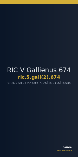 RIC V Gallienus 674 — CANOA