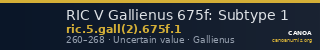RIC V Gallienus 675f: Subtype 1 — CANOA