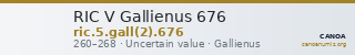 RIC V Gallienus 676 — CANOA