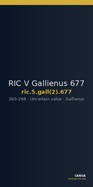 RIC V Gallienus 677 — CANOA