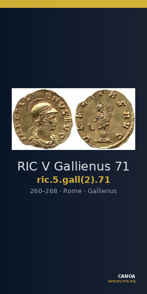 RIC V Gallienus 71 — CANOA