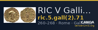 RIC V Gallienus 71 — CANOA