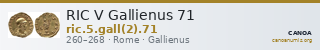 RIC V Gallienus 71 — CANOA
