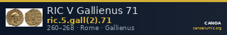 RIC V Gallienus 71 — CANOA