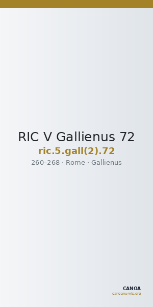 RIC V Gallienus 72 — CANOA