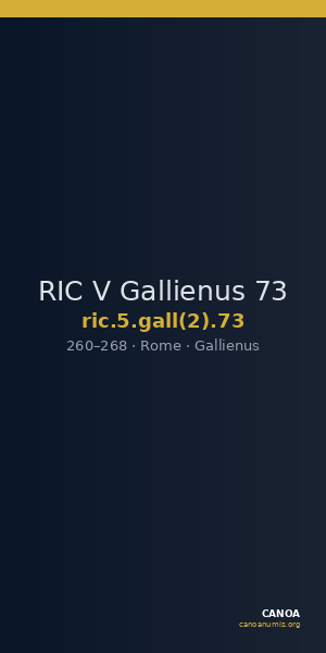 RIC V Gallienus 73 — CANOA
