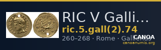 RIC V Gallienus 74 — CANOA