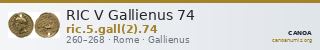 RIC V Gallienus 74 — CANOA