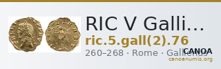 RIC V Gallienus 76 — CANOA