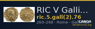 RIC V Gallienus 76 — CANOA