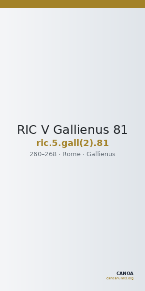 RIC V Gallienus 81 — CANOA