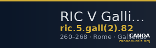 RIC V Gallienus 82 — CANOA