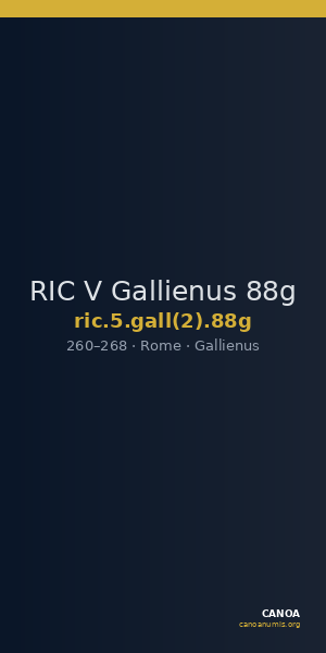 RIC V Gallienus 88g — CANOA