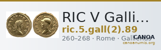 RIC V Gallienus 89 — CANOA