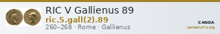 RIC V Gallienus 89 — CANOA