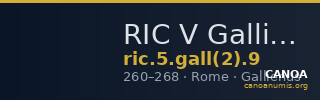 RIC V Gallienus 9 — CANOA