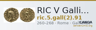 RIC V Gallienus 91 — CANOA