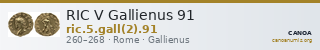 RIC V Gallienus 91 — CANOA